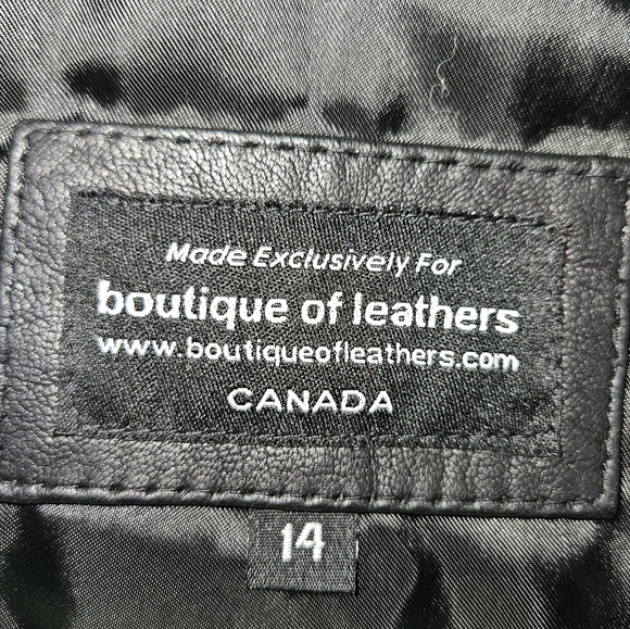 Ladies Leather Moto Jacket - Picture 5 of 5